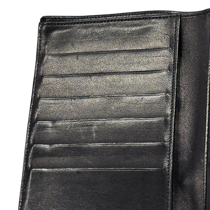 CHANEL シャネル 長財布 ココマーク ブラック ラムスキン レディース 【中古】