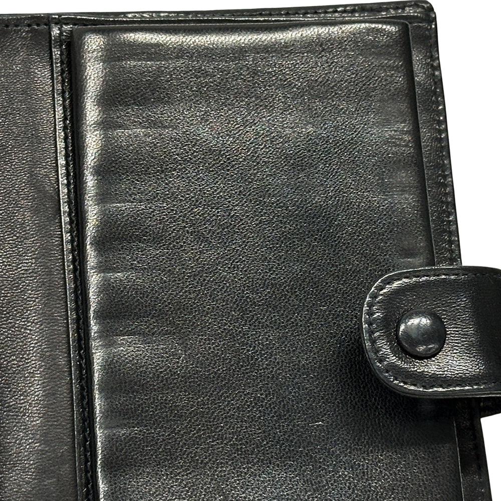 CHANEL シャネル 長財布 ココマーク ブラック ラムスキン レディース 【中古】