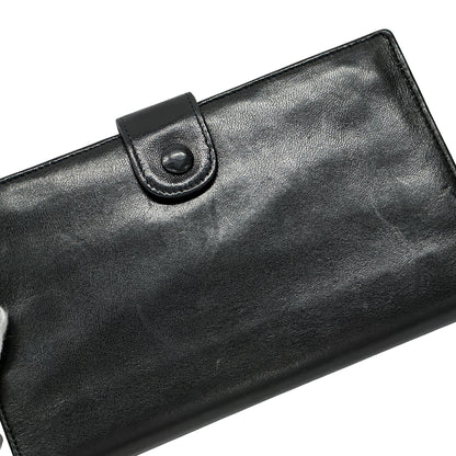 CHANEL シャネル 長財布 ココマーク ブラック ラムスキン レディース 【中古】