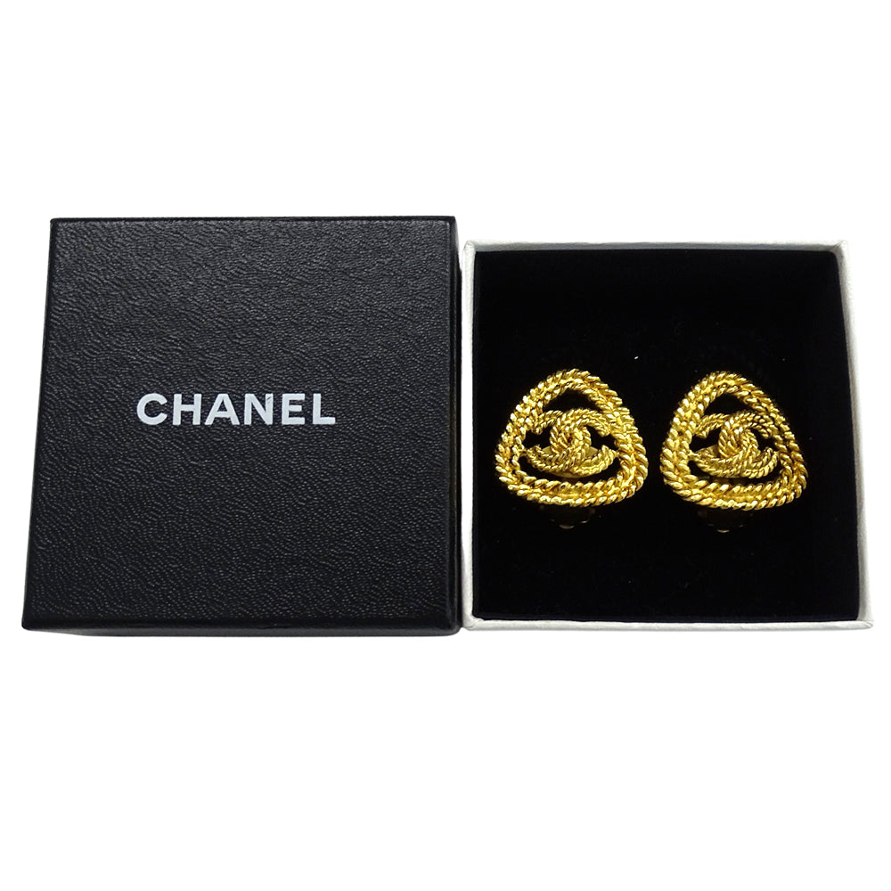 CHANEL シャネル イヤリング ココマーク GP ゴールド レディース 【中古】