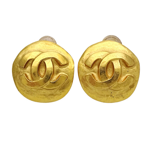 CHANEL シャネル イヤリング ココマーク GP ゴールド ラウンド レディース 【中古】