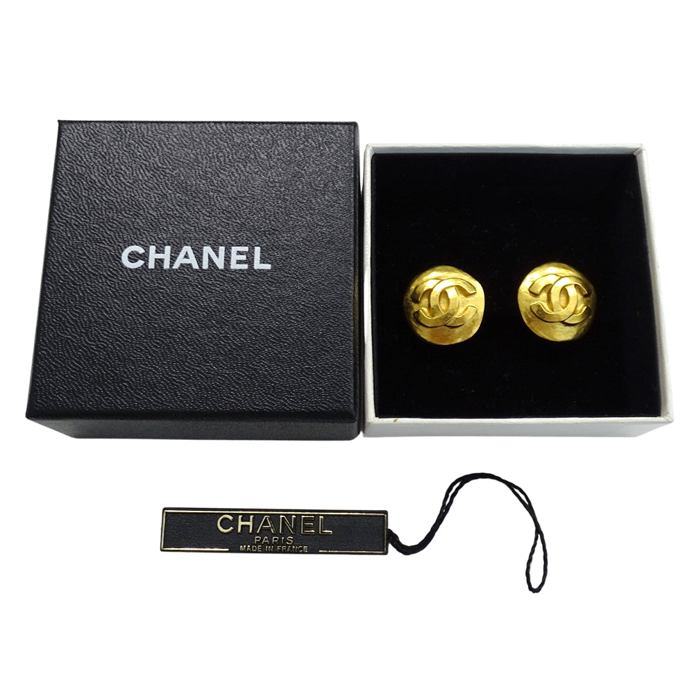 CHANEL シャネル イヤリング ココマーク GP ゴールド ラウンド レディース 【中古】