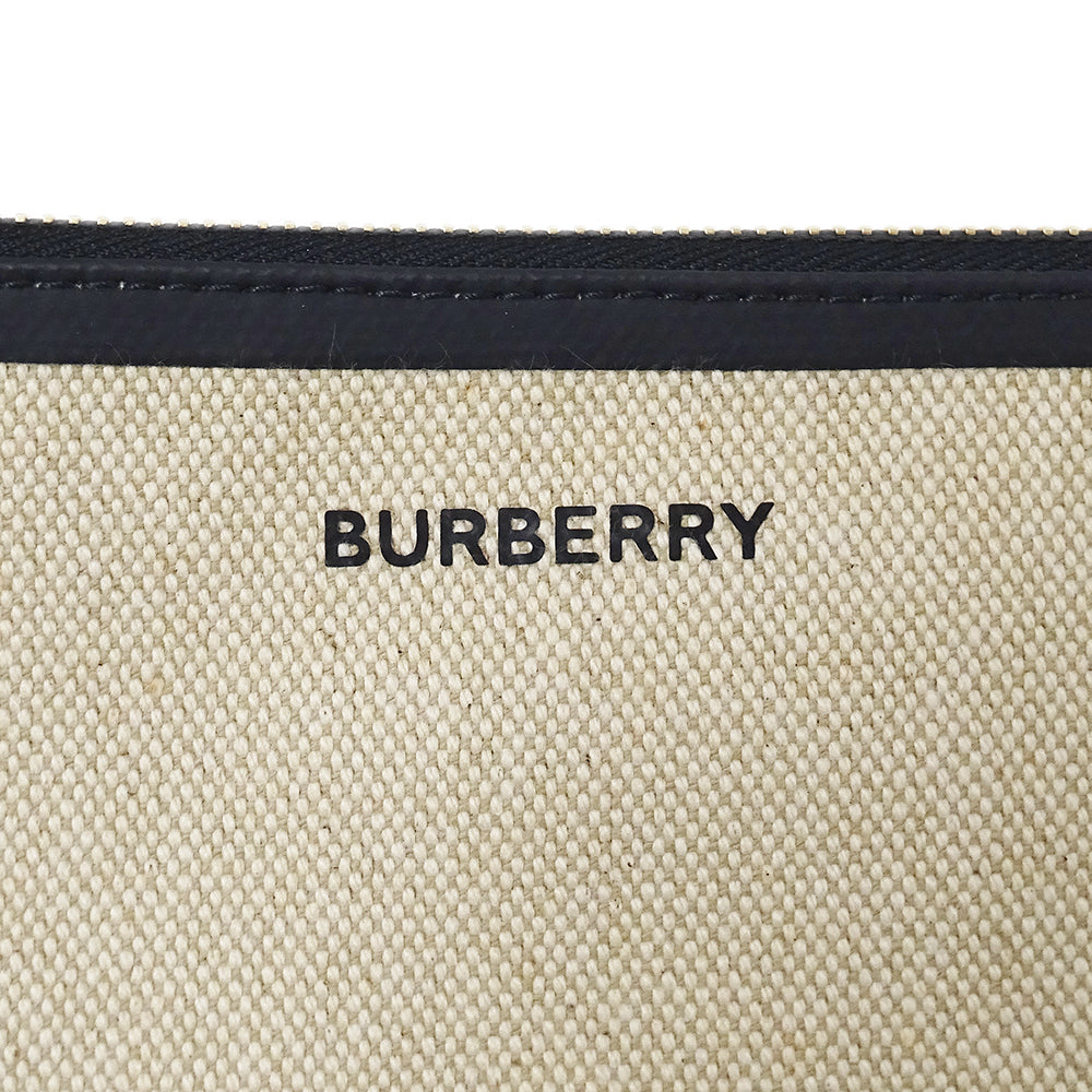 BURBERRY バーバリー トートバッグ ベージュ ブラウン キャンバス レディース 【中古】