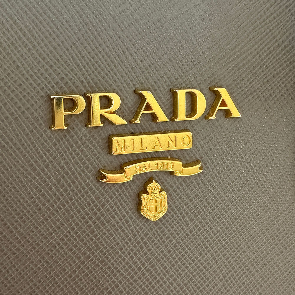 PRADA プラダ 2wayバッグ グレー 1BA113 レディース 【中古】