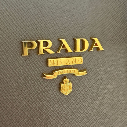 PRADA プラダ 2wayバッグ グレー 1BA113 レディース 【中古】