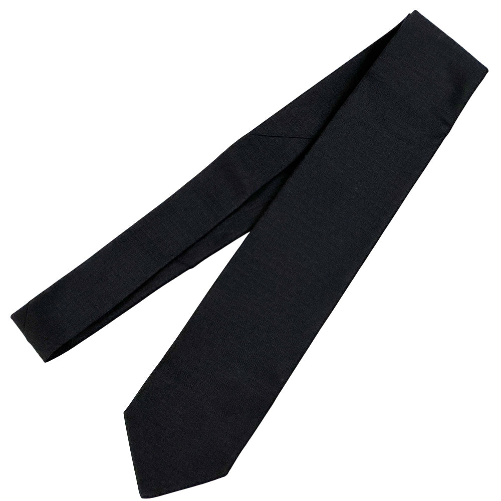 HERMES エルメス ネクタイ ブラック シルク メンズ 【中古】