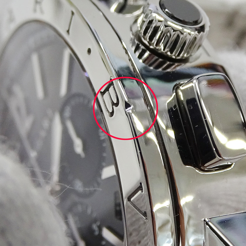 BVLGARI ブルガリブルガリ BB41SCH メンズ 腕時計 クロノグラフ 自動巻き SS 磨き済み【中古】