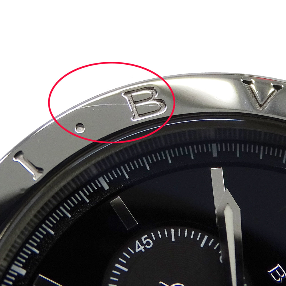 BVLGARI ブルガリブルガリ BB41SCH メンズ 腕時計 クロノグラフ 自動巻き SS 磨き済み【中古】