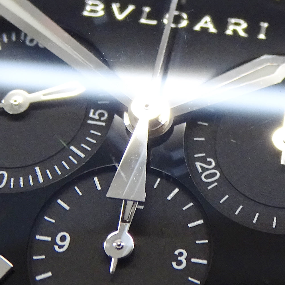 BVLGARI ブルガリブルガリ BB41SCH メンズ 腕時計 クロノグラフ 自動巻き SS 磨き済み【中古】