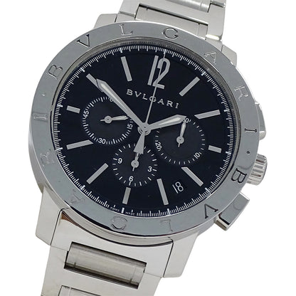 BVLGARI ブルガリブルガリ BB41SCH メンズ 腕時計 クロノグラフ 自動巻き SS 磨き済み【中古】