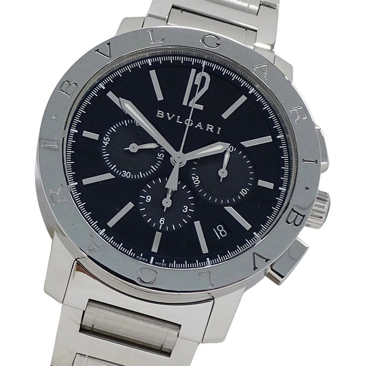 BVLGARI ブルガリブルガリ BB41SCH メンズ 腕時計 クロノグラフ 自動巻き SS 磨き済み【中古】