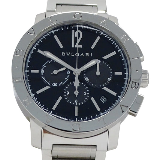 BVLGARI ブルガリブルガリ BB41SCH メンズ 腕時計 クロノグラフ 自動巻き SS 磨き済み【中古】