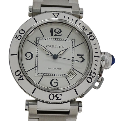 Cartier カルティエ パシャ シータイマー W31080M7 メンズ 腕時計 デイト 自動巻き AT ステンレス 磨き済み【中古】