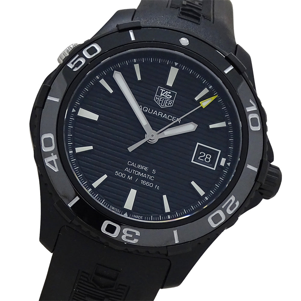 TAG Heuer タグホイヤー アクアレーサー WAK2180 FT6027 メンズ 腕時計 500m デイト 自動巻き AT ステンレス SS ラバー【中古】