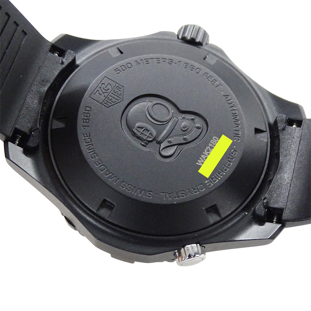 TAG Heuer タグホイヤー アクアレーサー WAK2180 FT6027 メンズ 腕時計 500m デイト 自動巻き AT ステンレス SS ラバー【中古】