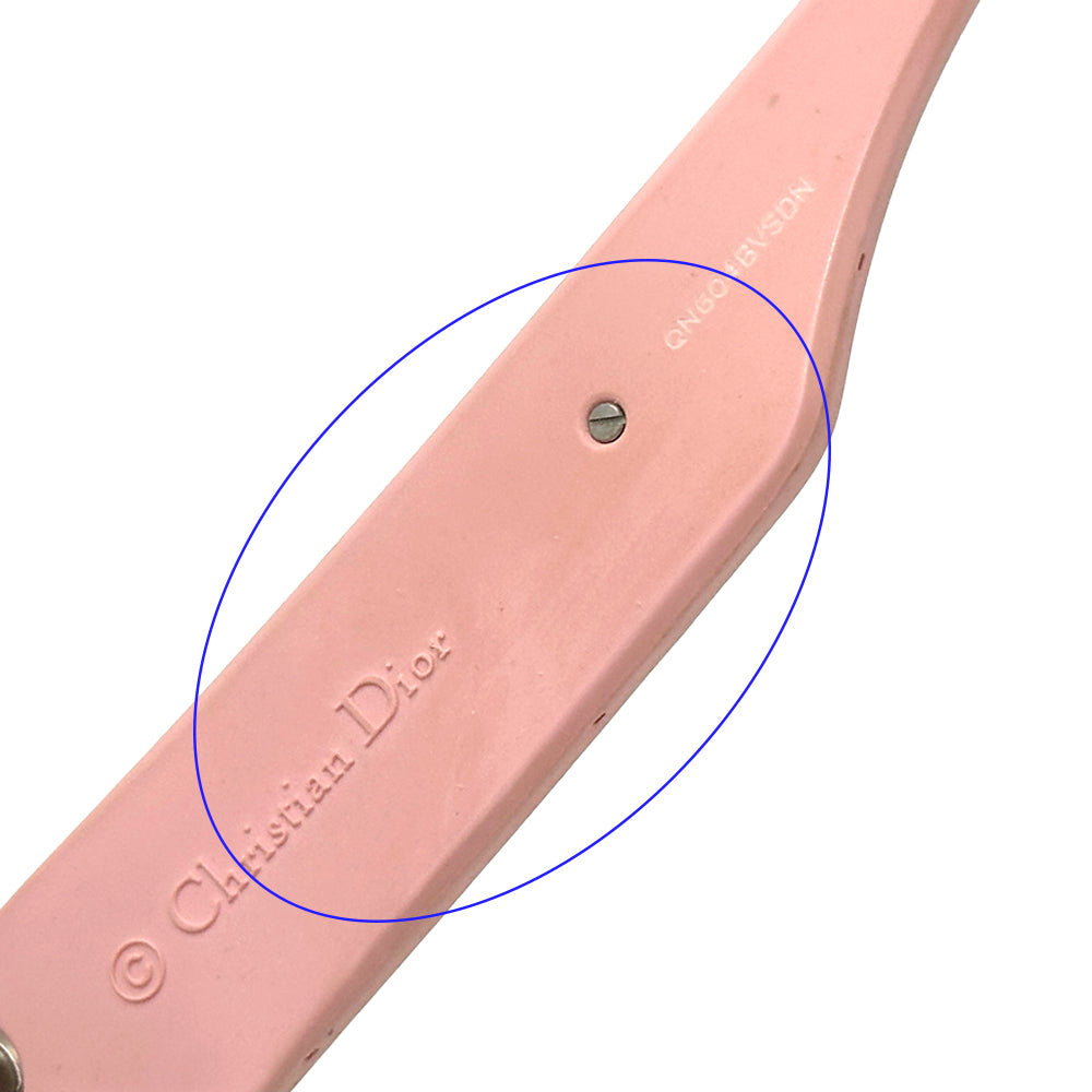 Dior ディオール フルリム バタフライ サングラス ピンク ブラック プラスチック シリコン レディース 【中古】