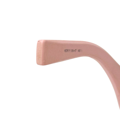 Dior ディオール フルリム バタフライ サングラス ピンク ブラック プラスチック シリコン レディース 【中古】