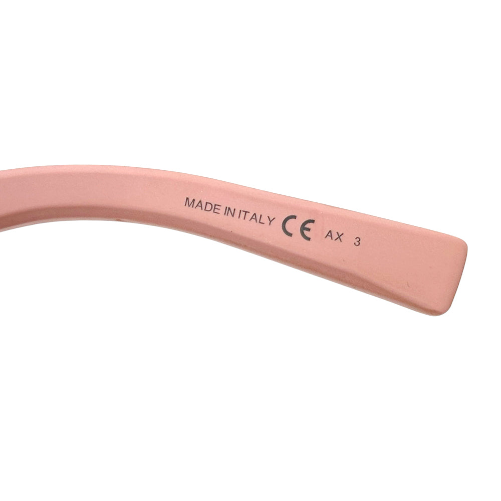Dior ディオール フルリム バタフライ サングラス ピンク ブラック プラスチック シリコン レディース 【中古】