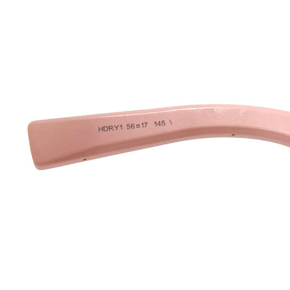 Dior ディオール フルリム バタフライ サングラス ピンク ブラック プラスチック シリコン レディース 【中古】