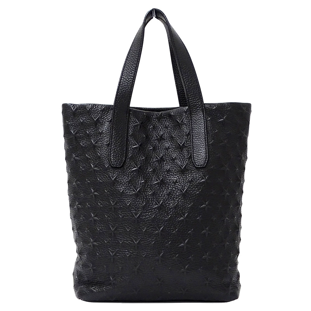 JIMMY CHOO ジミーチュウ ハンドバッグ トートバッグ ショルダーバッグ 2way ブラック レザー レディース 【中古】