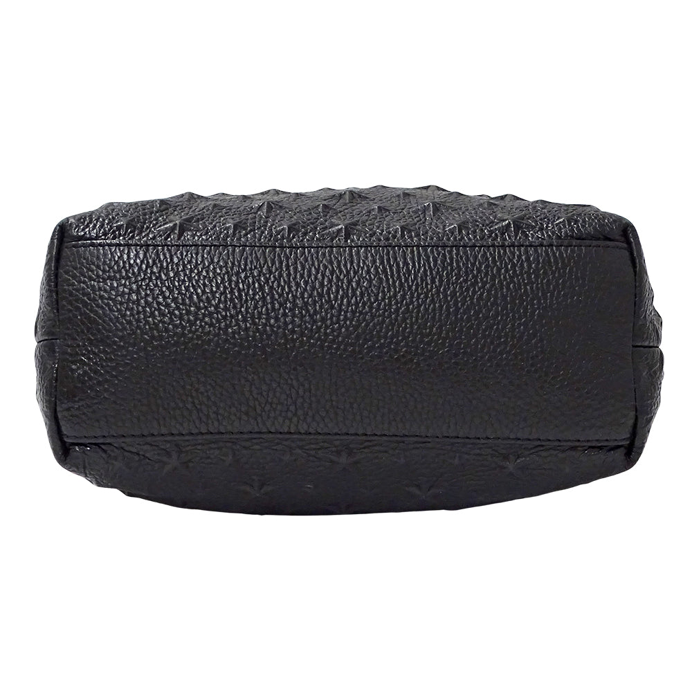 JIMMY CHOO ジミーチュウ ハンドバッグ トートバッグ ショルダーバッグ 2way ブラック レザー レディース 【中古】