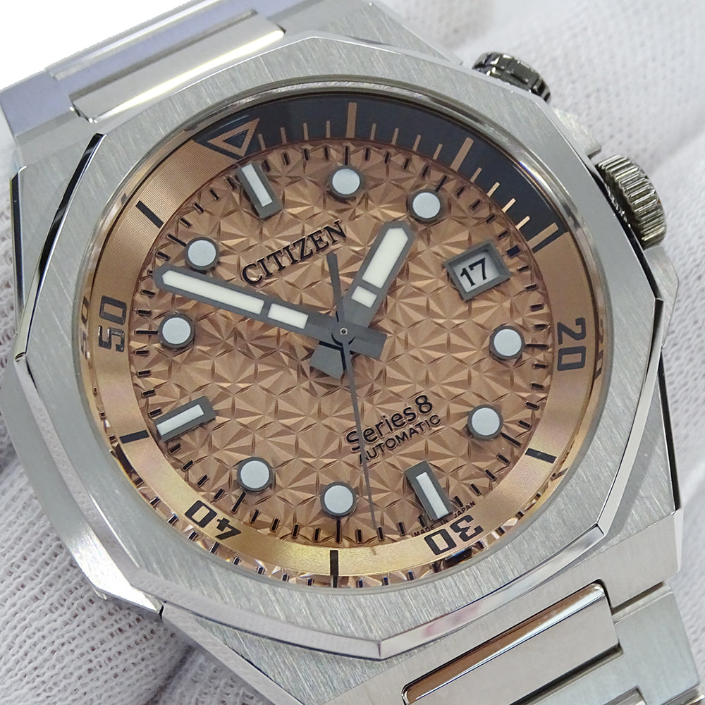 CITIZEN シチズン シリーズ8 NB6066-51W メンズ 腕時計 桜雲 世界限定1700本 自動巻き 磨き済み【中古】