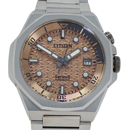 CITIZEN シチズン シリーズ8 NB6066-51W メンズ 腕時計 桜雲 世界限定1700本 自動巻き 磨き済み【中古】