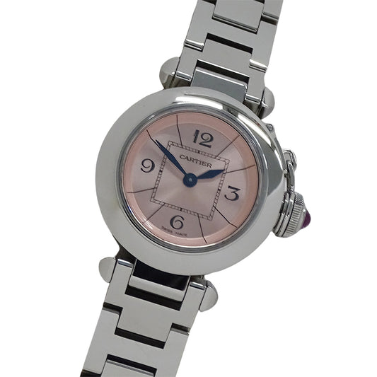 Cartier カルティエ ミスパシャ W3140008 レディース 腕時計 クオーツ QZ ステンレス ピンク 磨き済み【中古】