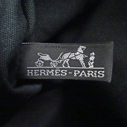 HERMES エルメス トロカホリゾンタル MM トートバッグ ブラック キャンバス レディース 【中古】
