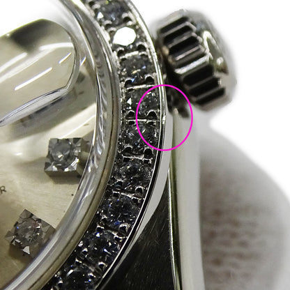 ROLEX ロレックス デイトジャスト 69136G E番 レディース 腕時計 自動巻き AT PT950 ダイヤモンド 磨き済み【中古】