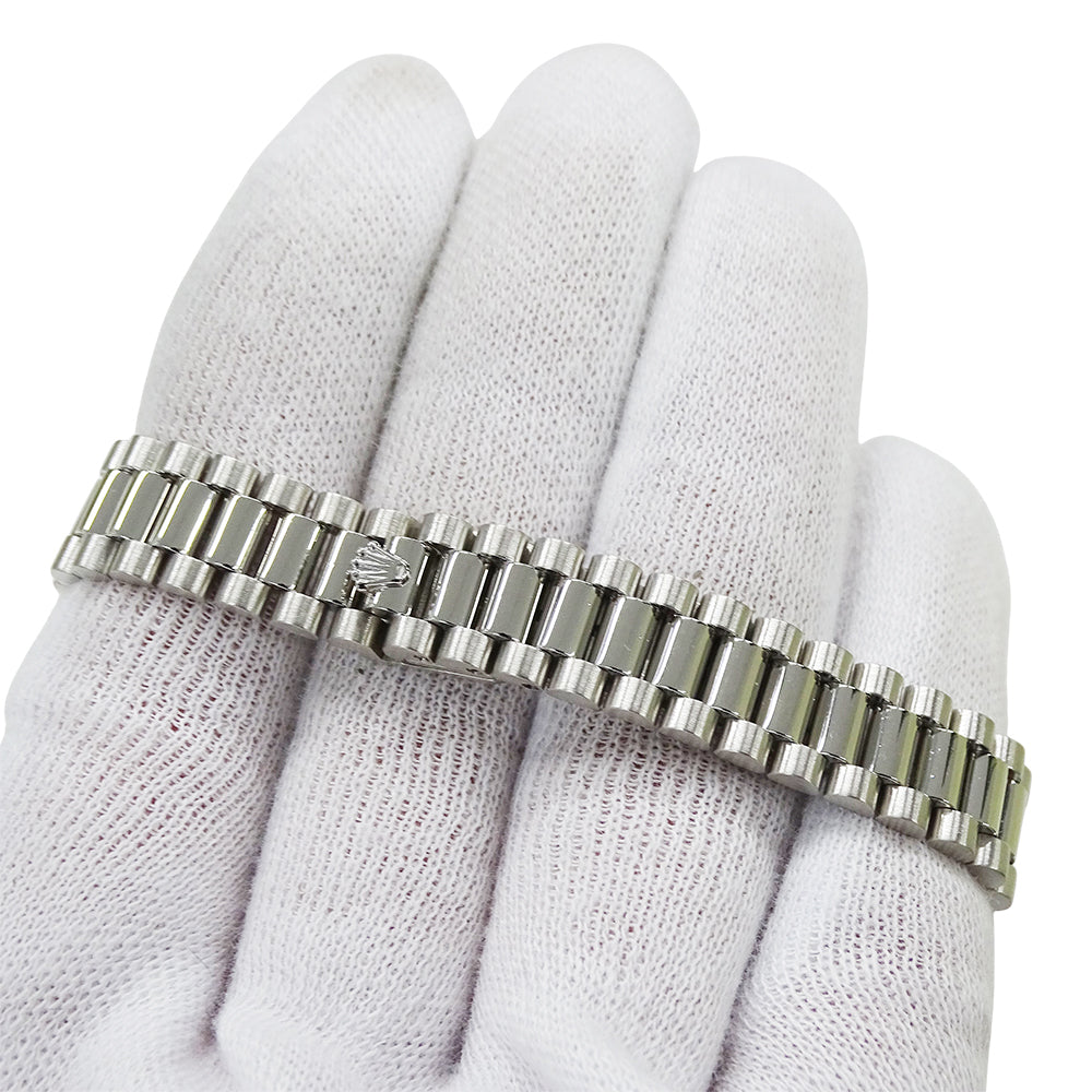 ROLEX ロレックス デイトジャスト 69136G E番 レディース 腕時計 自動巻き AT PT950 ダイヤモンド 磨き済み【中古】