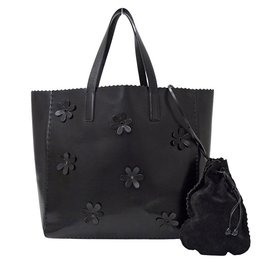 PRADA プラダ トートバッグ ブラック レザー レディース 【中古】