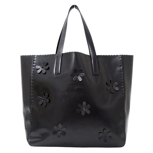 PRADA プラダ トートバッグ ブラック レザー レディース 【中古】