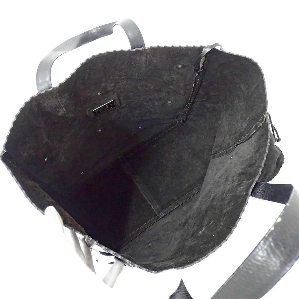 PRADA プラダ トートバッグ ブラック レザー レディース 【中古】