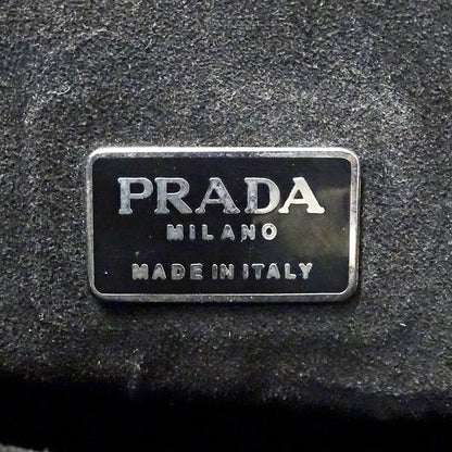 PRADA プラダ トートバッグ ブラック レザー レディース 【中古】