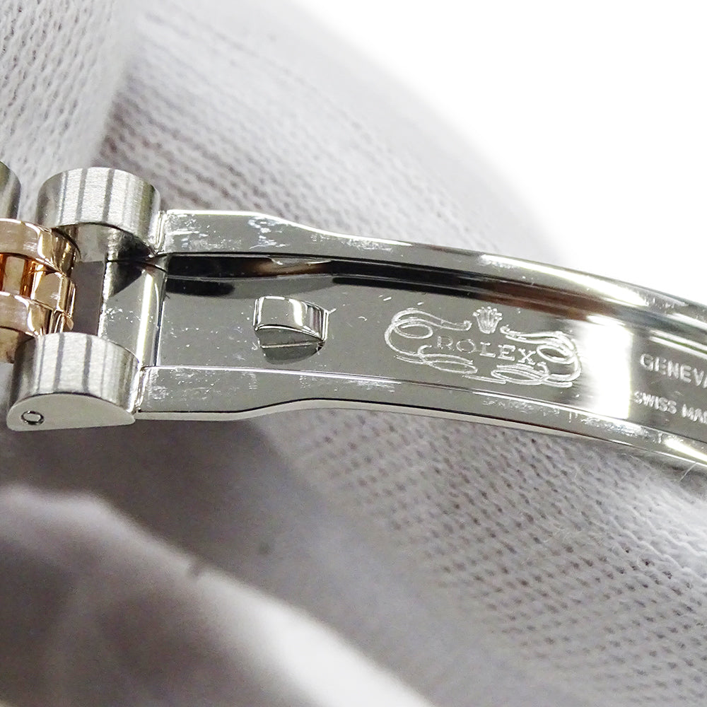ROLEX ロレックス デイトジャスト 179171 ランダム番 レディース 腕時計 自動巻き AT SS PG ホワイト 磨き済み 【中古】