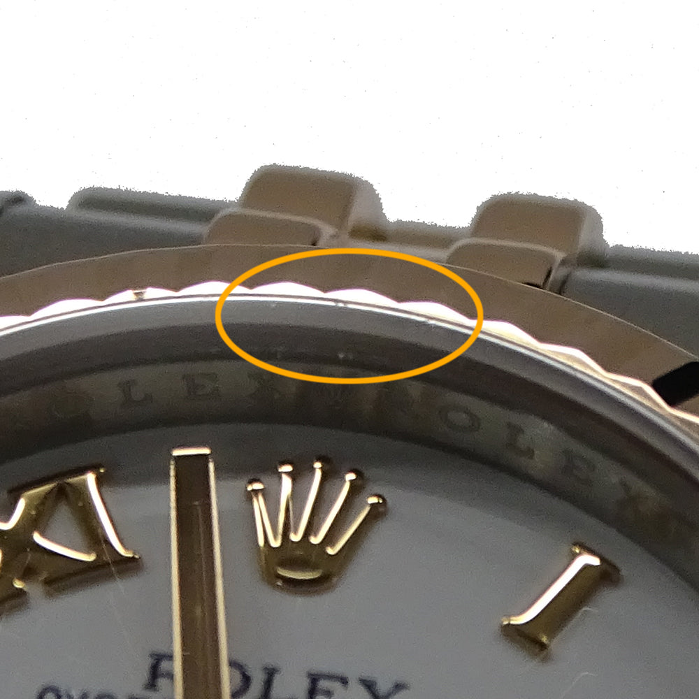 ROLEX ロレックス デイトジャスト 179171 ランダム番 レディース 腕時計 自動巻き AT SS PG ホワイト 磨き済み 【中古】