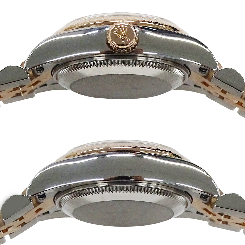 ROLEX ロレックス デイトジャスト 179171 ランダム番 レディース 腕時計 自動巻き AT SS PG ホワイト 磨き済み 【中古】