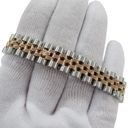 ROLEX ロレックス デイトジャスト 179171 ランダム番 レディース 腕時計 自動巻き AT SS PG ホワイト 磨き済み 【中古】