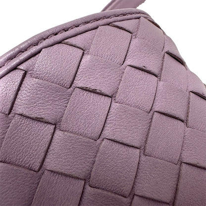 BOTTEGAVENETA ボッテガ・ヴェネタ イントレチャート 2wayバッグ パープル キャンバス レディース 【中古】