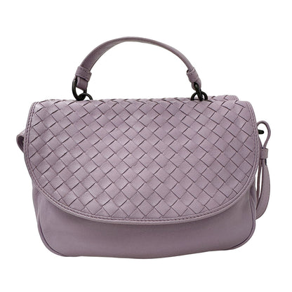BOTTEGAVENETA ボッテガ・ヴェネタ イントレチャート 2wayバッグ パープル キャンバス レディース 【中古】