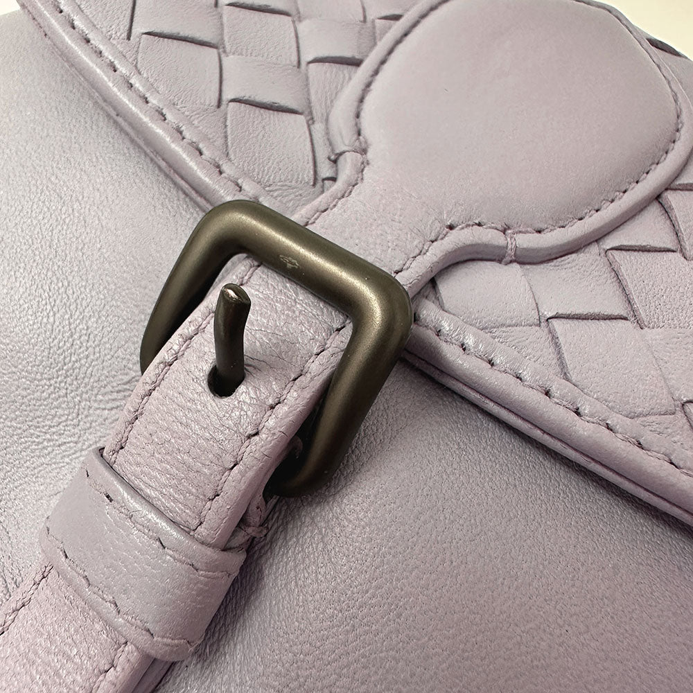 BOTTEGAVENETA ボッテガ・ヴェネタ イントレチャート 2wayバッグ パープル キャンバス レディース 【中古】