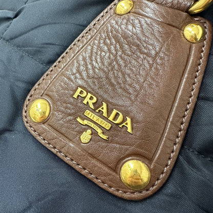 PRADA プラダ 2wayバッグ ブラック ナイロン レディース メンズ 【中古】