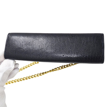 Ferragamo フェラガモ ショルダーバッグ ヴァラリボン ネイビー レザー レディース 【中古】