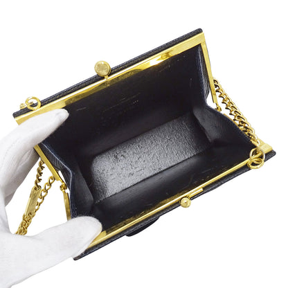 Ferragamo フェラガモ ショルダーバッグ ヴァラリボン ネイビー レザー レディース 【中古】