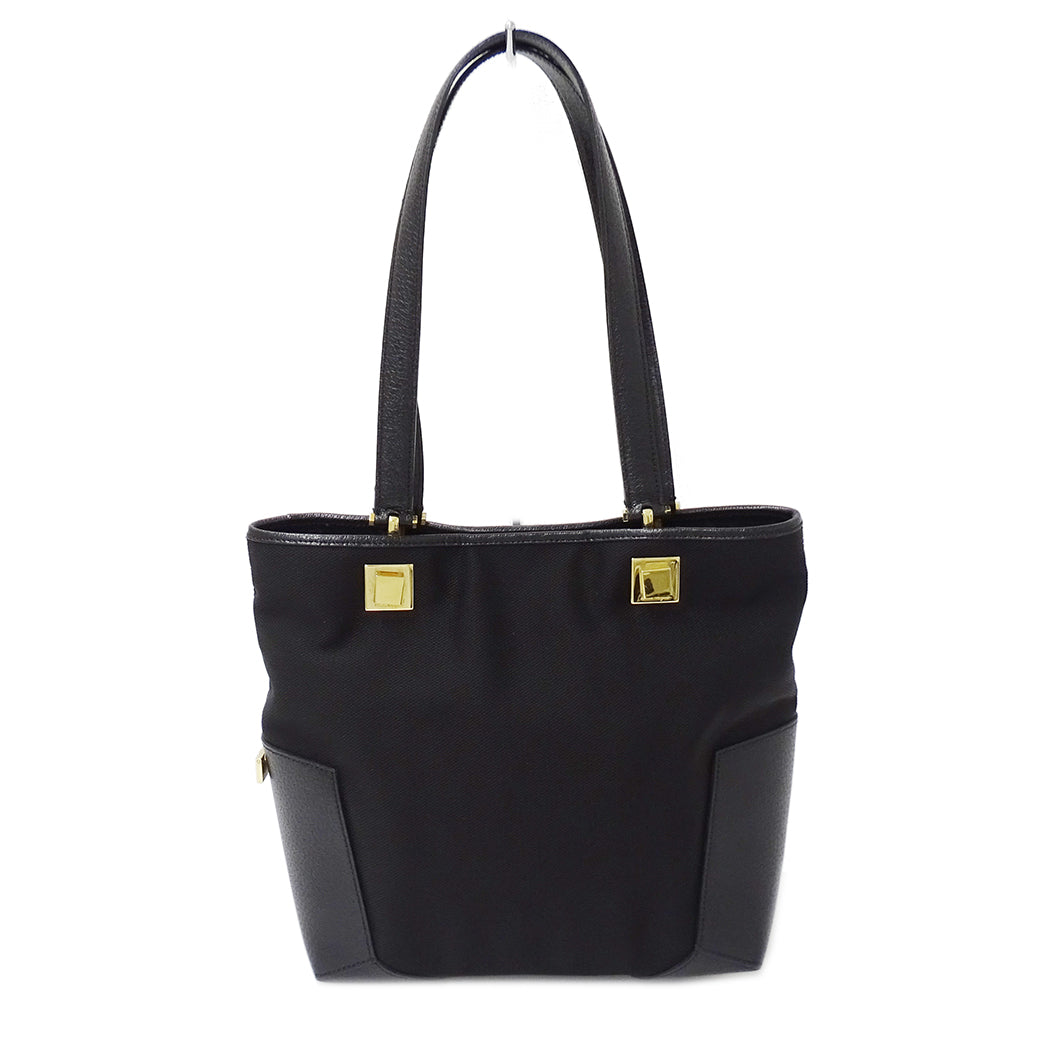 Ferragamo フェラガモ トートバッグ ブラック ナイロン レディース 【中古】