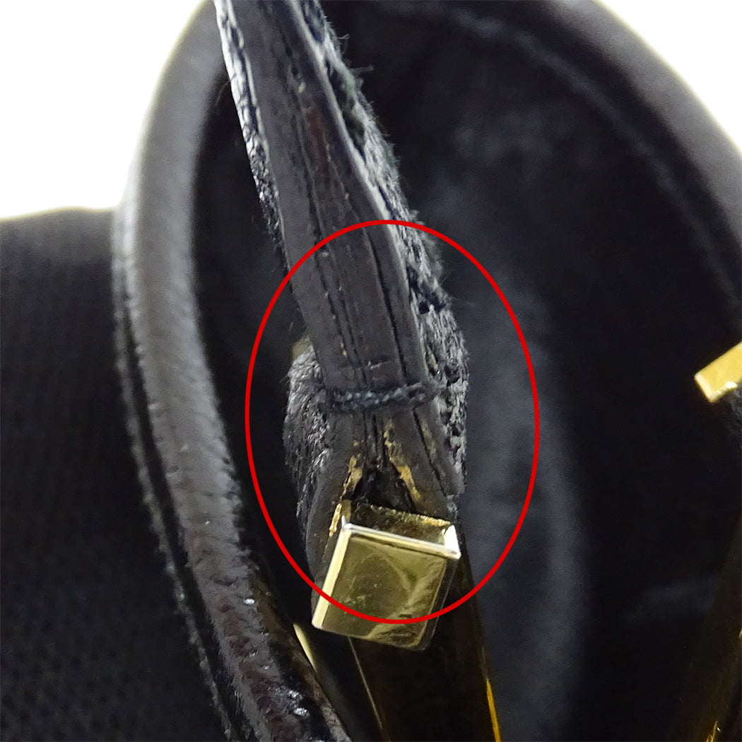 Ferragamo フェラガモ トートバッグ ブラック ナイロン レディース 【中古】