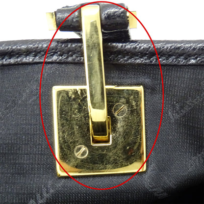 Ferragamo フェラガモ トートバッグ ブラック ナイロン レディース 【中古】