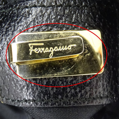 Ferragamo フェラガモ トートバッグ ブラック ナイロン レディース 【中古】