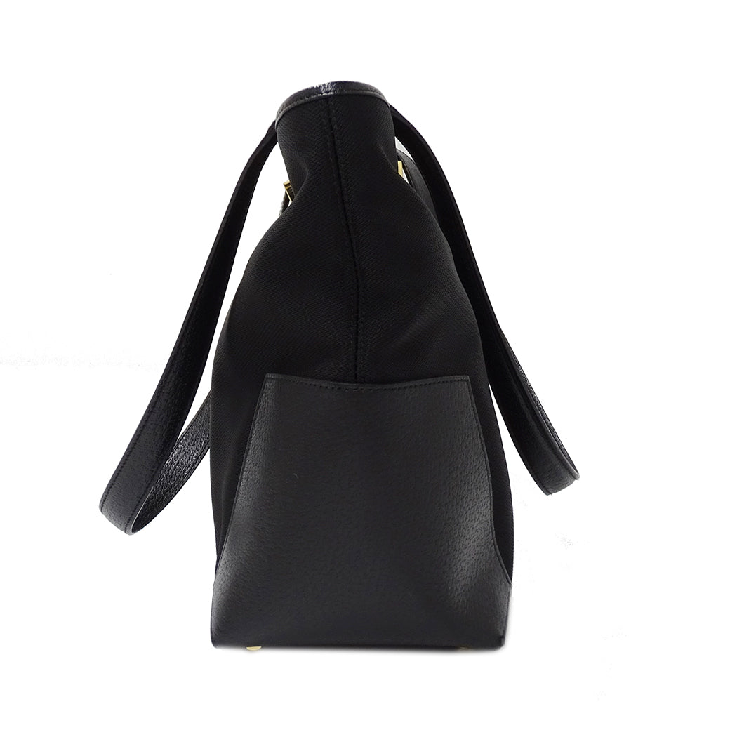 Ferragamo フェラガモ トートバッグ ブラック ナイロン レディース 【中古】